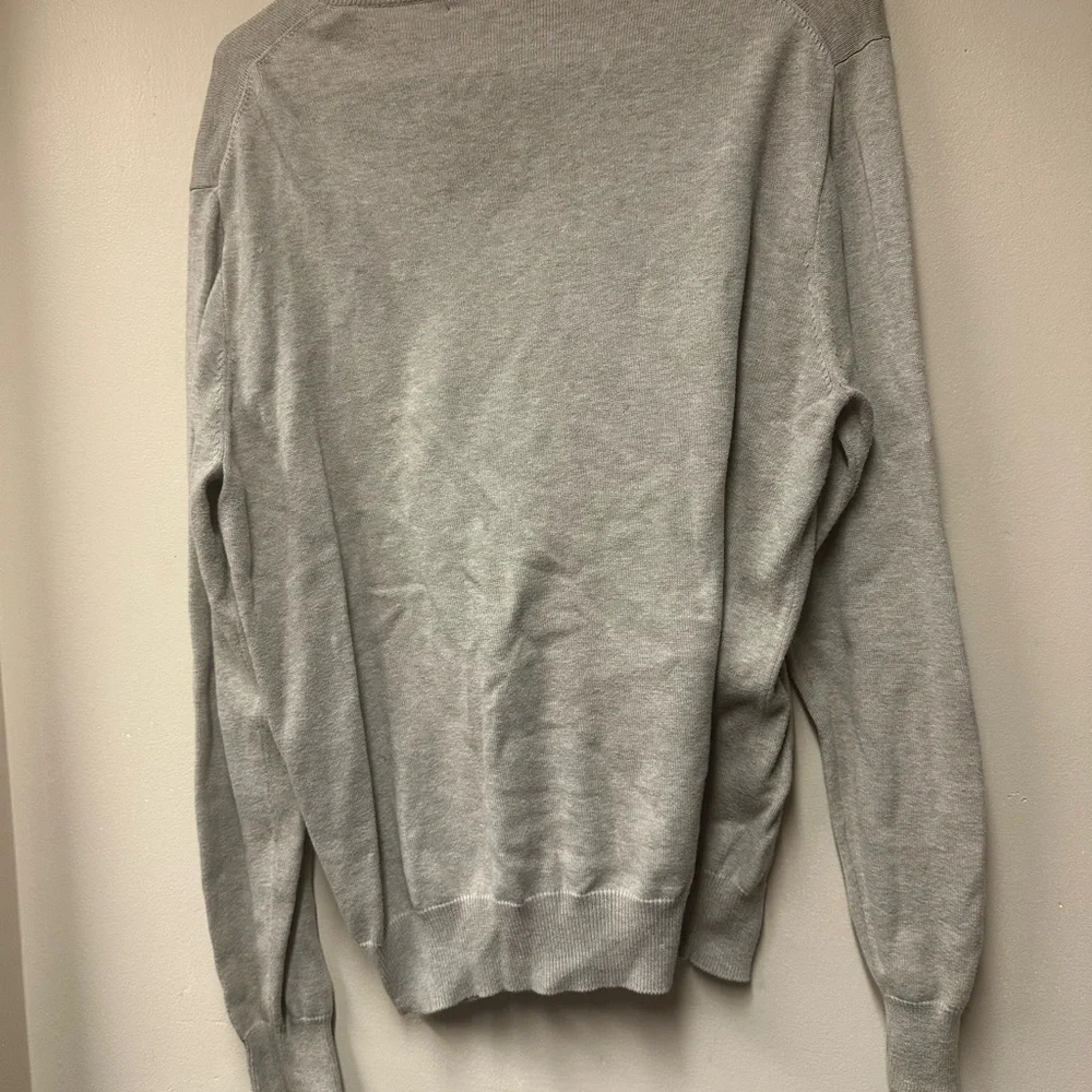 J. Crew Light Gray V-Neck‎ Sweater for Men